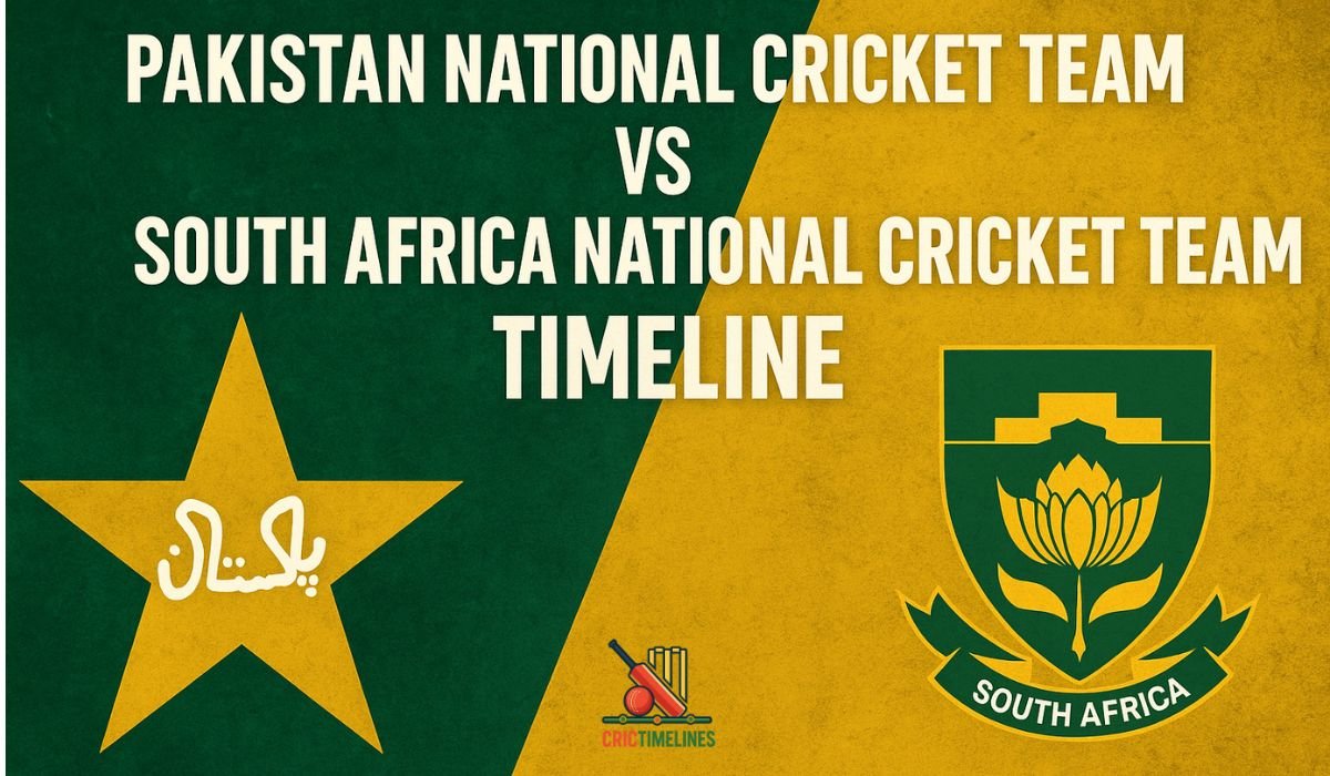 Pakistan National Cricket Team vs South Africa National Cricket Team Timeline