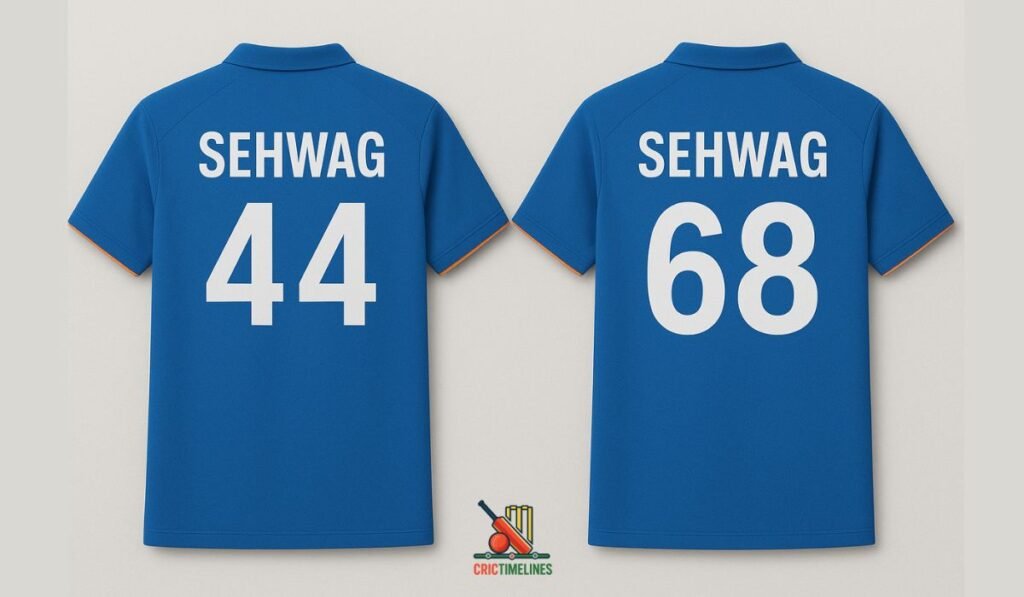 Virender Sehwag Jersey Number