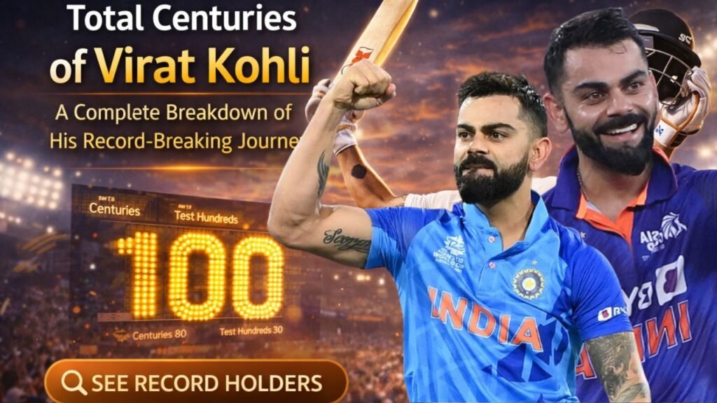 Total Centuries of Virat Kohli