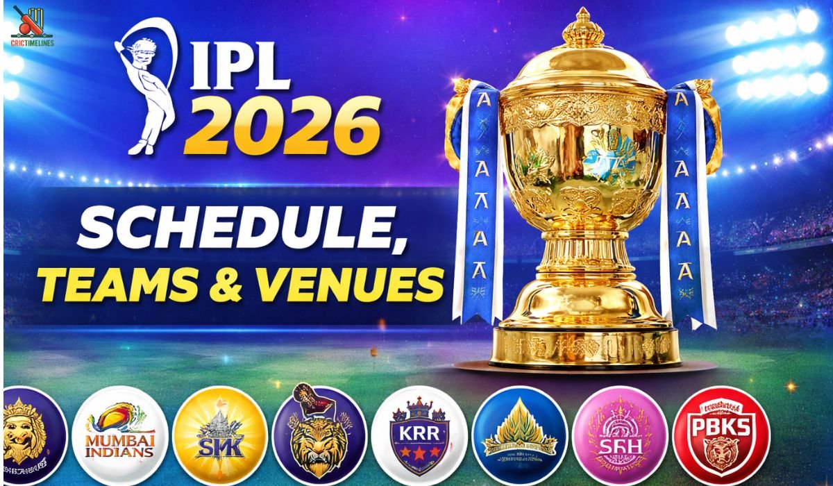 IPL 2026 Schedule, Match Dates, Teams & Venues List